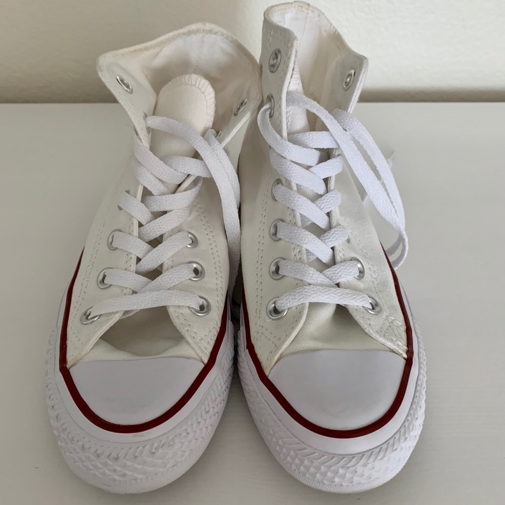 White Converse All Stars High Tops